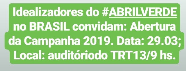 Diretora da ANEST é uma das idealizadoras do Abril Verde no Brasil