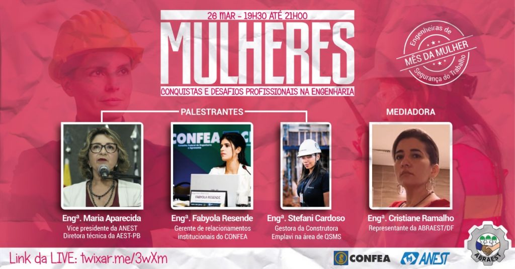 Live “Mulheres – Conquistas e Desafios Profissionais na Engenharia”