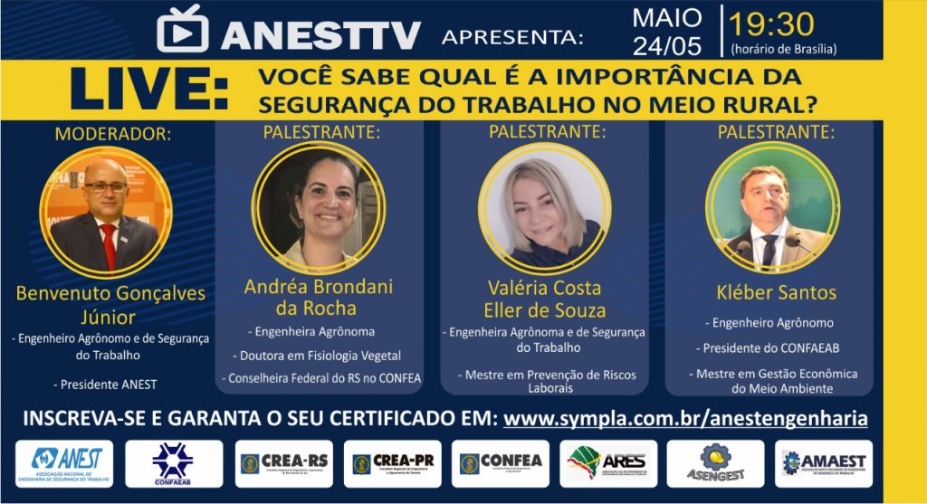 Live: “Você Sabe qual é a Importância da Segurança do Trabalho no Meio Rural?” Live: “Você Sabe qual é a Importância da Segurança do Trabalho no Meio Rural?”