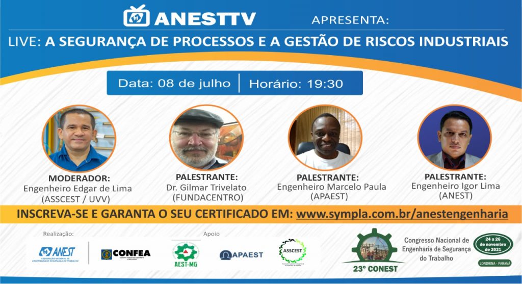 Live ANEST: A Segurança de Processos e a Gestão de Riscos Industriais